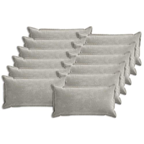 Калъфка за възглавница 12 pcs HOUTEN Светлосиво 40 x 80 cm