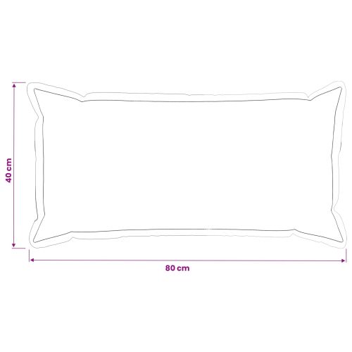 Калъфка за възглавница 2 pcs HOUTEN Кафяво 40 x 80 cm