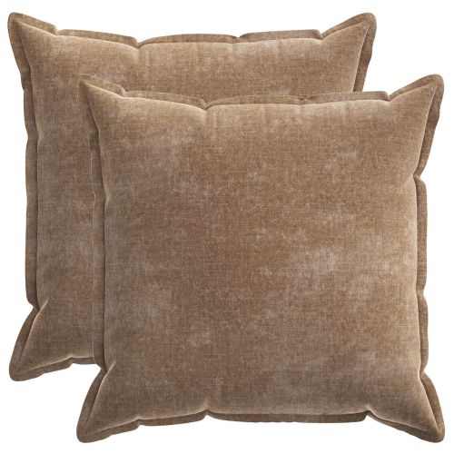 Калъфка за възглавница 2 pcs HOUTEN Кафяво 80 x 80 cm
