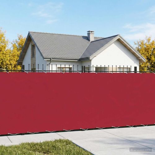 Прозорец за балкон 150 x 800 cm Тъкан с PU покритие Червено