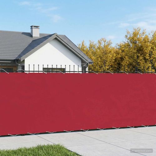 Прозорец за балкон 200 x 200 cm Тъкан с PU покритие Червено