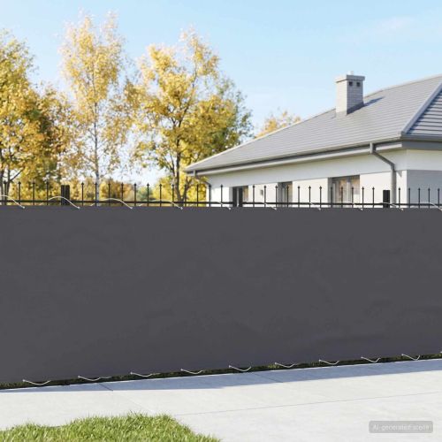 Прозорец за балкон 180 x 1000 cm Тъкан с PU покритие Антрацит