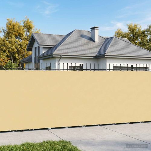 Прозорец за балкон 150 x 800 cm Тъкан с PU покритие Пясък