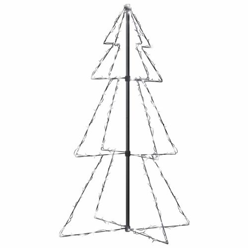 Коледна елха конус, 160 LED, за закрито и открито, 78x120 см