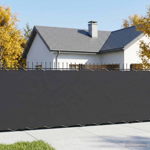 Прозорец за балкон 180 x 200 cm Тъкан с PU покритие Черно