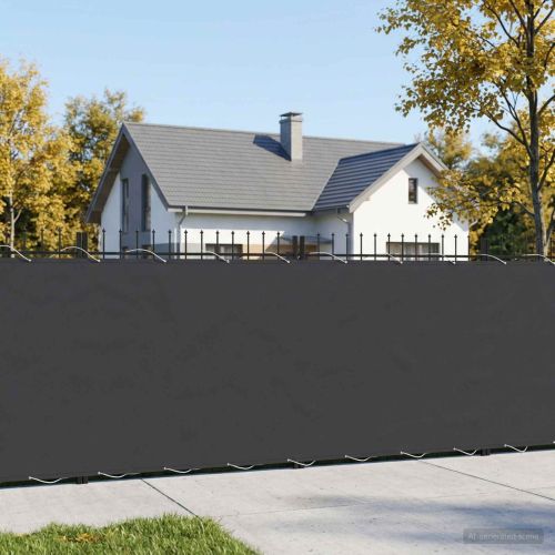 Прозорец за балкон 1,2 x 15 m Тъкан с PU покритие Черно