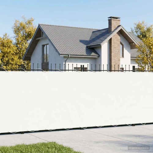 Прозорец за балкон 1,2 x 25 m Тъкан с PU покритие Бяло