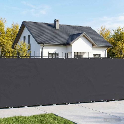 Прозорец за балкон 1,5 x 15 m Тъкан с PU покритие Черно