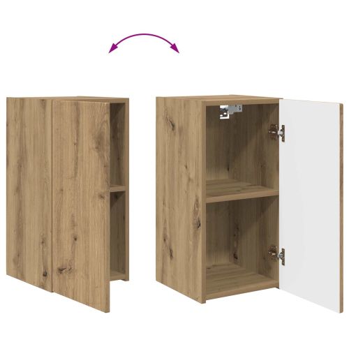 Комплект ТВ шкаф 2 pcs Дъб Инженерно дърво