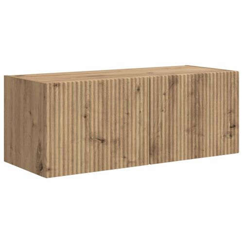 Комплект ТВ шкаф 4 pcs Дъб Инженерно дърво