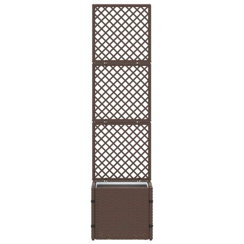 Садово решетъчно саксийно Кафяво 35 x 30 x 135 см Метал