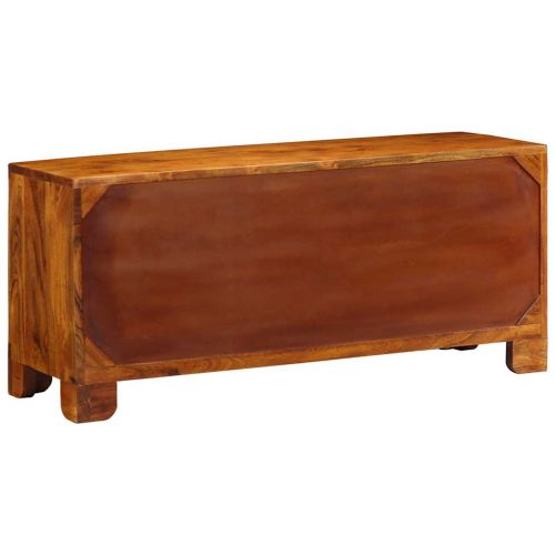 Пейка за обувки със съхранение Меден кафяв 100 x 35 x 45 см