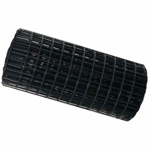 Европейска ограда Сив 0,6 x 10 м Желязо с PVC покритие