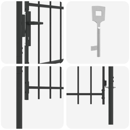 Врата за ограда BOXTEL 103 x 124,5 см Прахово боядисана стомана