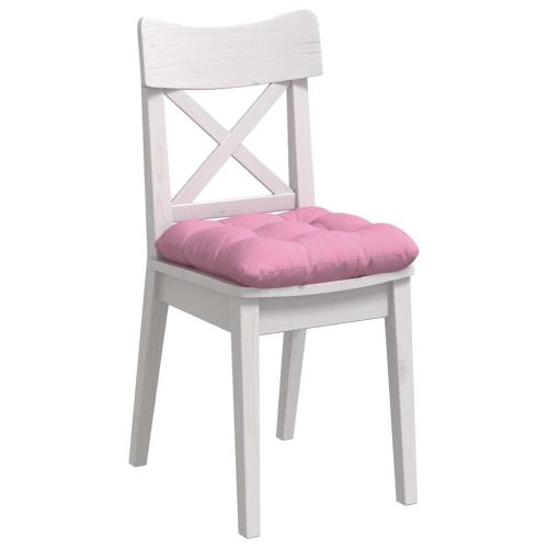 Възглавници за седалки 4 pcs Розово 45 x 45 x 12 см текстил