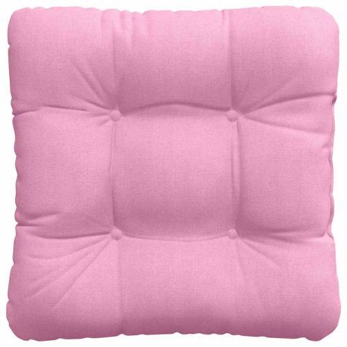 Възглавници за седалки 4 pcs Розово 45 x 45 x 12 см текстил