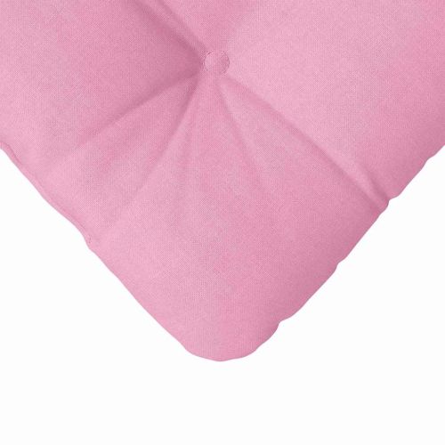 Възглавници за седалки 4 pcs Розово 45 x 45 x 12 см текстил