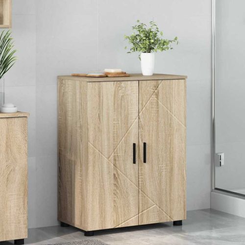 Шкаф за баня Сонома дъб 60 x 35 x 80 см