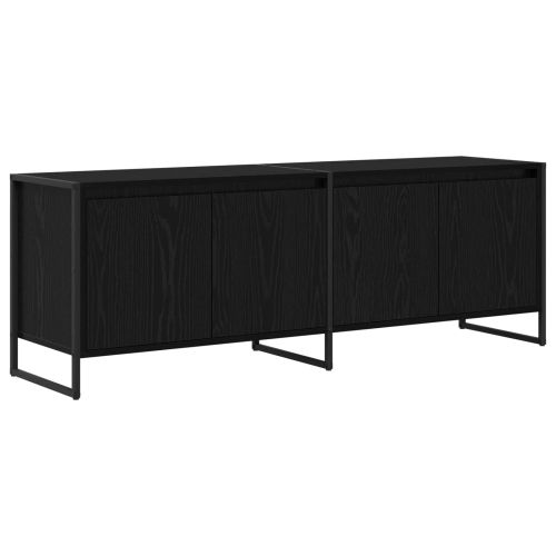 ТВ шкаф Черния дъб 140 x 36 x 49.5 см Инженерно дърво