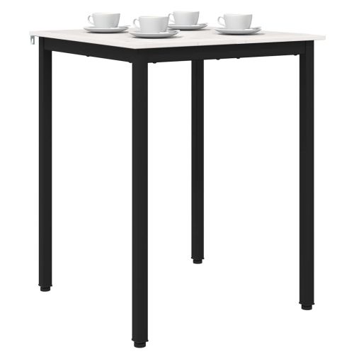 Трапезна маса Бяло 60 x 60 x 75 cm Солидно борово дърво