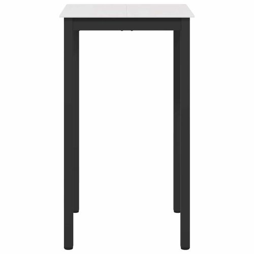 Бар маса Бяло 60 x 60 x 105 cm Солидно борово дърво