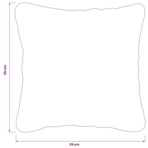Калъфка за възглавница 6 pcs HEERLEN Кафяво 35 x 35 cm