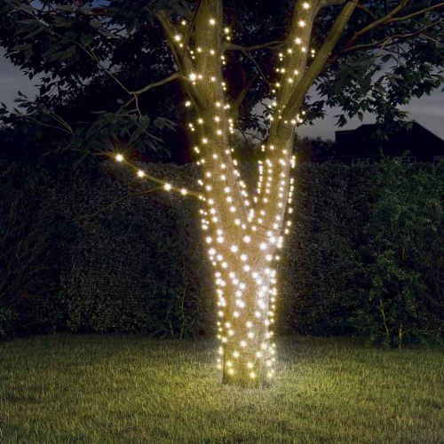 Соларни лампички 5 бр 5х200 LED топло бяло за закрито/открито
