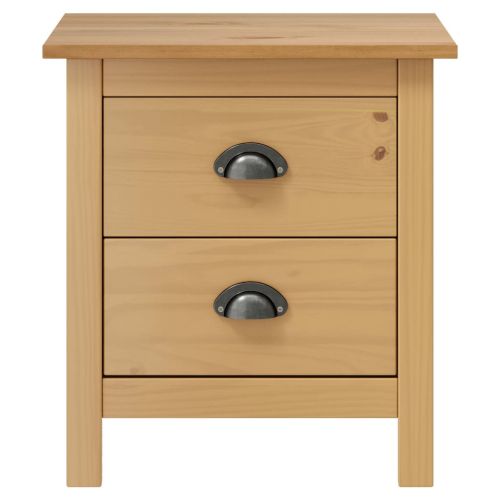 Нощни шкафчета Hill 2 бр 46x35x49,5 см борово дърво масив