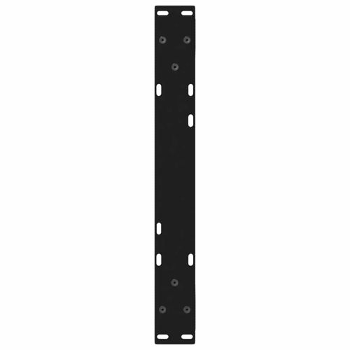 Крака за масичка за кафе, 2 бр., черни, 60 x (30-31,3) см, стомана