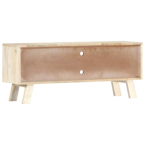 ТВ шкаф 110x30x44 см, масивно мангово дърво