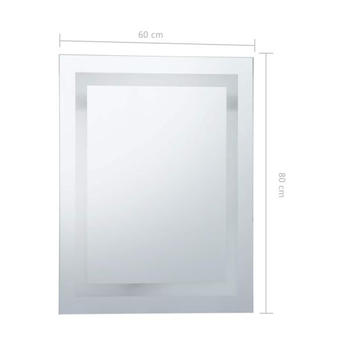 LED огледало за баня с тъч сензор 60x80 см