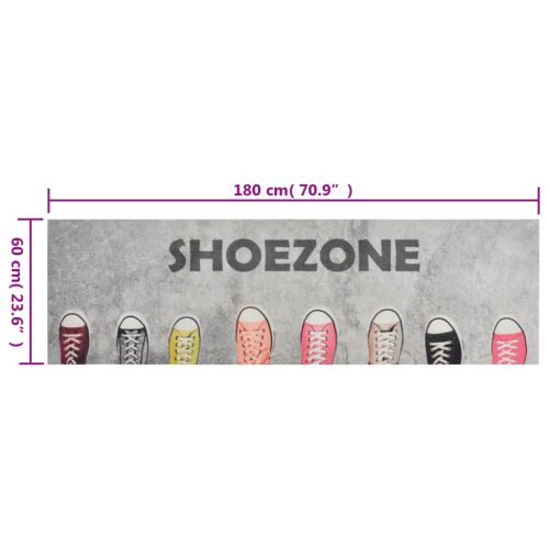 Кухненско килимче, миещо, Shoezone, 60x180 см, кадифе