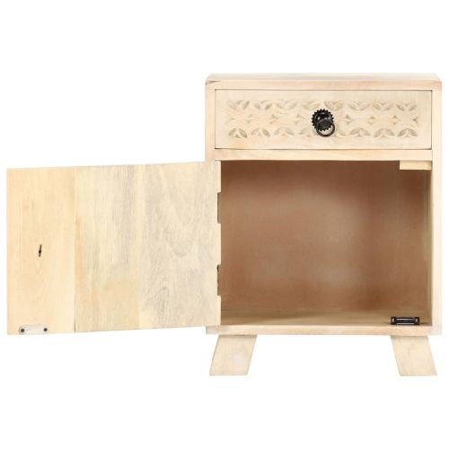 Нощно шкафче 40x30x50 см, масивно мангово дърво
