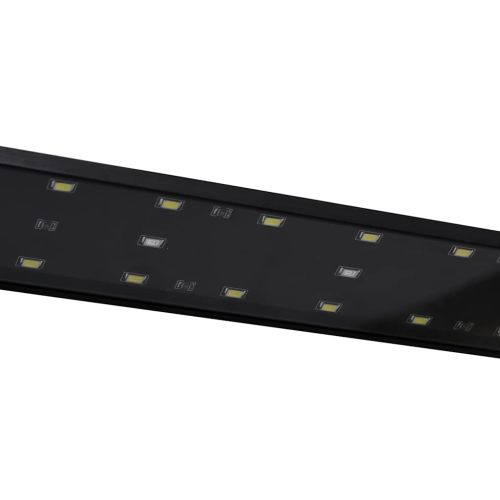 LED лампа за аквариум със скоби, 90-105 см, синьо и бяло