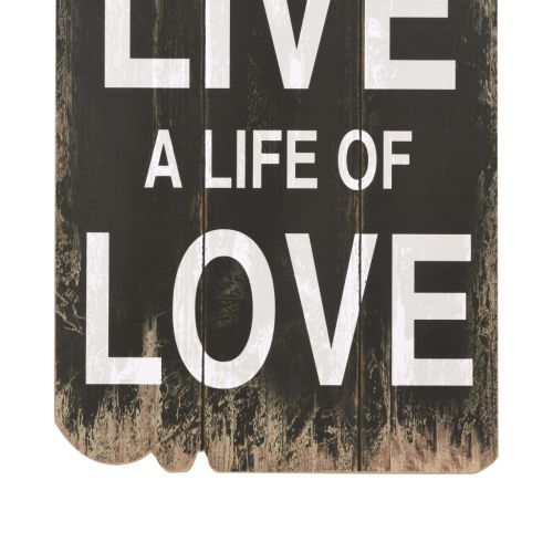 Закачалка за дрехи с 6 куки, 120х40 см, ""LOVE LIVE"