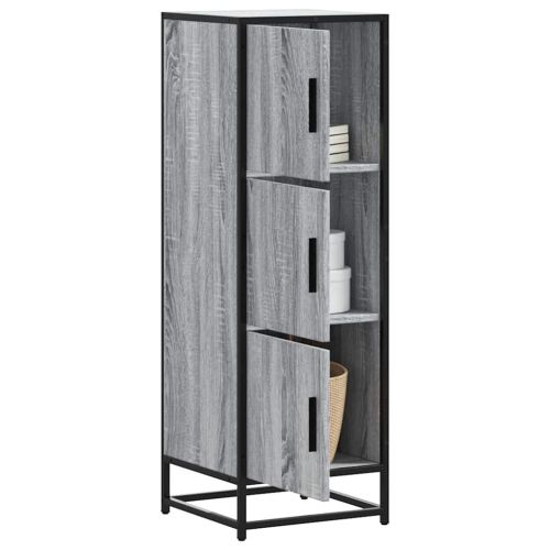 Висока дъска Grey Sonoma 35,5x35x106,5 cm Обработено дърво