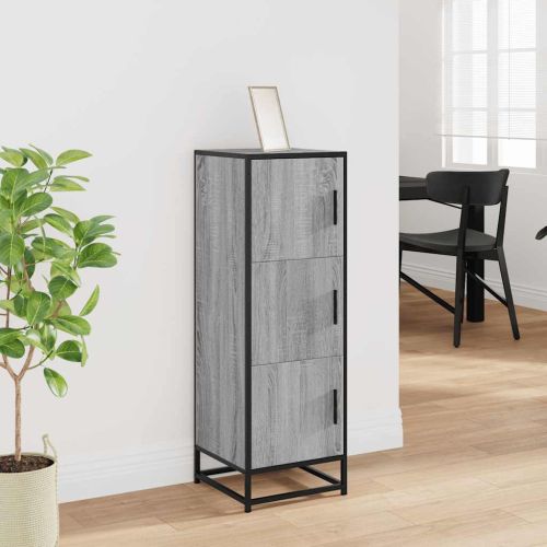 Висока дъска Grey Sonoma 35,5x35x106,5 cm Обработено дърво