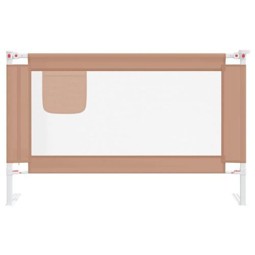 Ограничител за бебешко легло, таупе, 120x25 см, плат