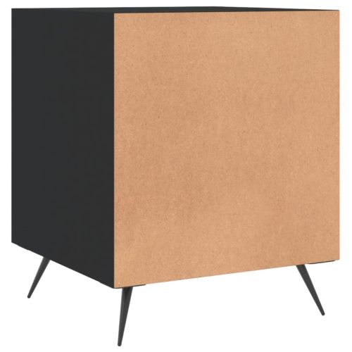 Нощни шкафчета 2 бр черни 40x40x50 см инженерно дърво