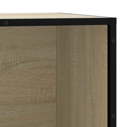 Пейка за обувки Sonoma Oak Инженерна дървесина и метал