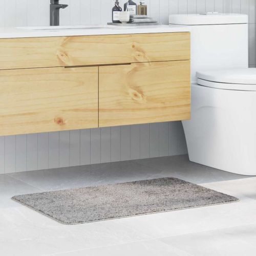 Килимче за баня с антихлъзгаща повърхност Сив 60 x 90 cm ПП