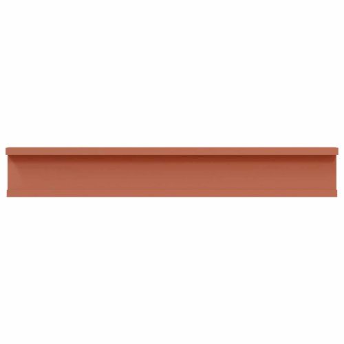 Стенен рафт Монтиране на стена 2 бр. Червено 60 x 9 x 3 cm