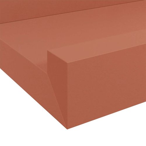 Стенен рафт Монтиране на стена 2 бр. Червено 115 x 9 x 3 cm