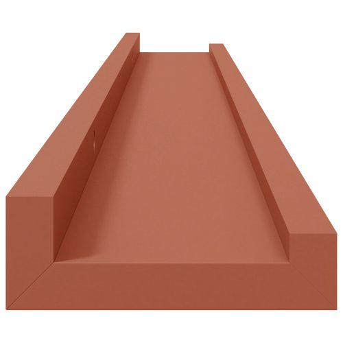 Стенен рафт Монтиране на стена 4 бр. Червено 80 x 9 x 3 cm