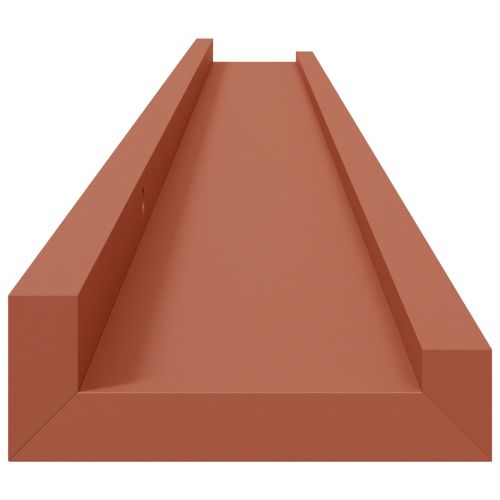 Стенен рафт Монтиране на стена 4 бр. Червено 100 x 9 x 3 cm