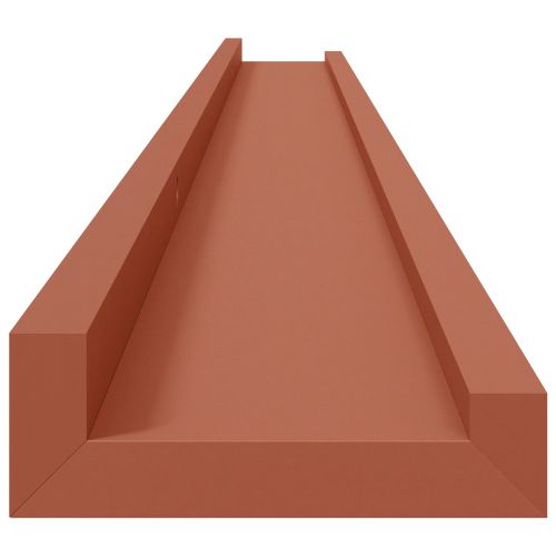 Стенен рафт Монтиране на стена 4 бр. Червено 115 x 9 x 3 cm