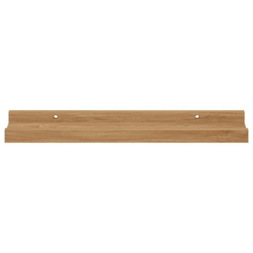 Стенен рафт Монтиране на стена 2 бр. Кафяво 40 x 9 x 3 cm