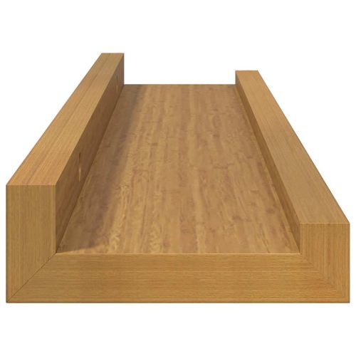 Стенен рафт Монтиране на стена 2 бр. Бежово 40 x 9 x 3 cm