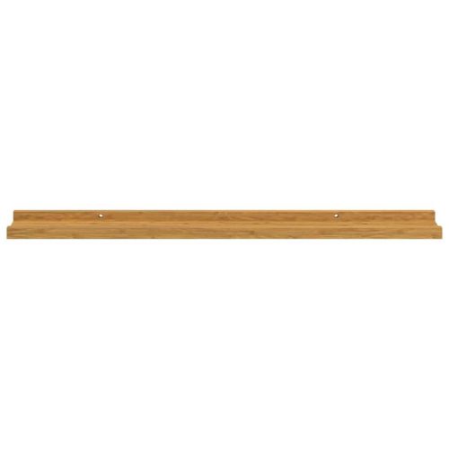 Стенен рафт Монтиране на стена 2 бр. Бежово 80 x 9 x 3 cm