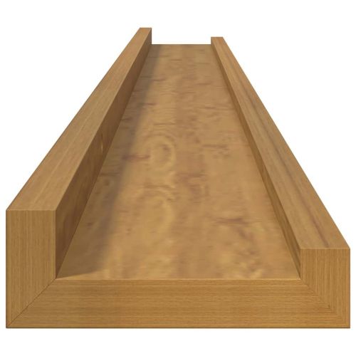 Стенен рафт Монтиране на стена 2 бр. Бежово 100 x 9 x 3 cm